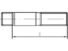 DIN 938 A 4 M 8 x 75 A 4 S Produktbild