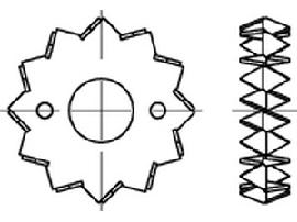 DIN 1052 Holzverb. Blechdorne Typ C, tZn, zweis., 75 ÜH tZn S Produktbild