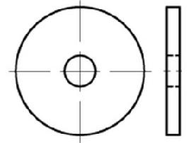 DIN 1052 Scheiben f. Holzverb. St., tZn, 23 x 80 x 8 ÜH tZn S Produktbild