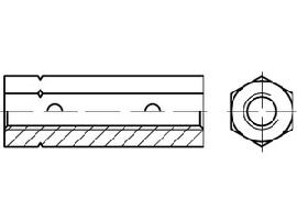 DIN 1479 Stahl ÜZ SP M 8 galv. verzinkt gal Zn S Produktbild