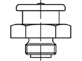 DIN 3404 Messing M 10 x 1 SW 17 m. rundem Kopf Ms S Produktbild