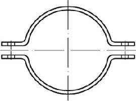 DIN 3567 Stahl A 169 NW 150 feuerverzinkt Rohrsch.-Hälften tZn S Produktbild