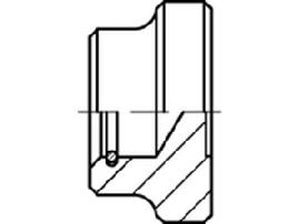 DIN 6311 Stahl S 32 M 16 mit Sprengring S Produktbild