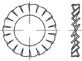 DIN 6798 Federstahl A 5,3 galv. verzinkt gal Zn S Produktbild