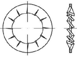 DIN 6798 Federstahl I 10,5 galv. verzinkt gal Zn S Produktbild
