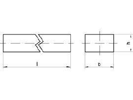 DIN 6880 Stahl (C45+C) 20 x 12 x 1000 S Produktbild