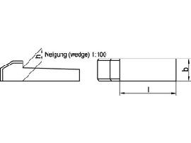 DIN 6887 C45K 6 x 6 x 50 S Produktbild