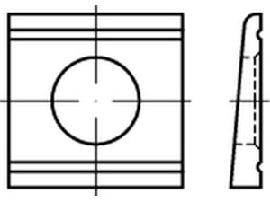 DIN 6918 C 45 / ÜH 13 feuerverzinkt, Neigung 8 % tZn S Produktbild