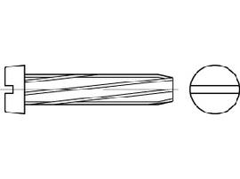 DIN 7513 Stahl B M 3 x 6 galv. verzinkt gal Zn S Produktbild
