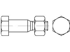DIN 7968 Mu 5.6 / CE M 24 x 100 feuerverzinkt tZn S Produktbild
