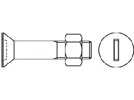 DIN 7969 Mu 4.6 U / CE M 16 x 45 feuerverzinkt tZn S Produktbild