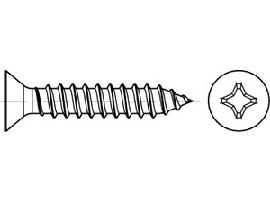 DIN 7982 A 2 3,5 x 25 -C-H A 2 S Produktbild