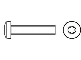 DIN 7985 A 2 M 8 x 20 -T45 A 2 S Produktbild