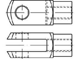 DIN 71752 Stahl G 6 x 12 galv. verzinkt gal Zn S Produktbild