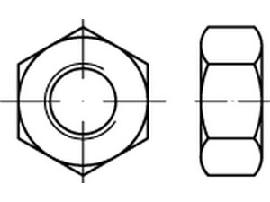 EN 14399 -4 10 Z M 36 Sechskantmutter, tZn, K1, -AF- tZn S Produktbild