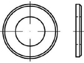 ISO 7090 Stahl 16 (17 x 30 x 3 ) 200 HV, feuerverzinkt tZn S Produktbild