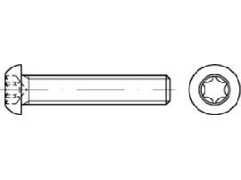 ISO 7380 -1 010.9 M 4 x 16 -T galv. verzinkt + getempert gal Zn S Produktbild