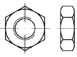 ISO 8675 05 M 10 x 1,25 galv. verzinkt gal Zn S Produktbild