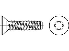 ISO 14586 Stahl 4,2 x 25 -F-T20 galv. verzinkt gal Zn S Produktbild