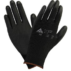 Hase Schutzhandschuhe PU schwarz 509560 Produktbild