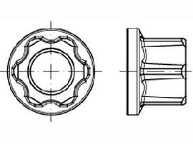 ART 13024 Leichtbaumutter 10 M 16 x 1,5 flZnnc-L flZn S Produktbild