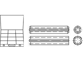 ART 82481 DIN 1481 Sortiment Stahl Spannstifte S Produktbild