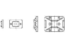 ART 82540 PA 6.6 B = max. 4 Befestig-Sockel,natur, SK TY3G1S S Produktbild
