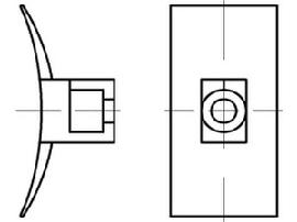 ART 82546 PA 6.6 B = max. 8 Befestig-Sockel, natur, SB LKC S Produktbild