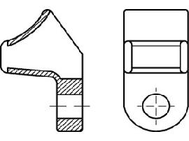 ART 82560 PA 6.6 B = max. 8 Befestigungsöse, natur, SB CL8 S Produktbild
