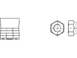 ART 82935 DIN 934 8 Sortiment Mu. gal Zn RG M4 - M16 FG M10x1 - M16x1,5 S Produktbild
