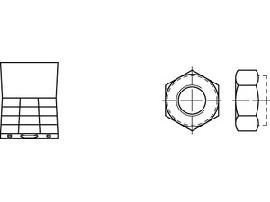 ART 82985 DIN 985 Sortiment gal Zn, Sicherungsmuttern S Produktbild