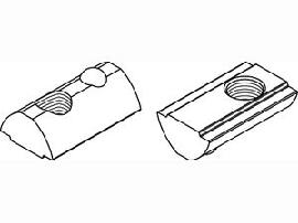 ART 87012 Muttern für T-Nuten St. gal Zn 8 mm, M 8 ohne Potentialausg. gal Zn S Produktbild