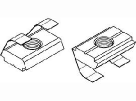 ART 87013 Muttern für T-Nuten St. gal Zn 10 mm, M 6 ohne Potenzialausgl. gal Zn Produktbild