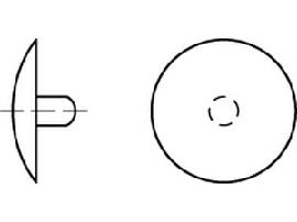 ART 88001 Kappen m. Innenl. 2,5 x 15 weiß, für SPAX Kunstst S Produktbild