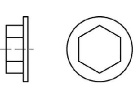 ART 88008 Kappen f. Fassadenschr. SW 3/8 Ø 19 weiß, RAL 9010 Kunstst S Produktbild