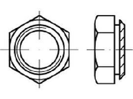 ART 88106 Setzmuttern M 3 / 0,9 Stahl gehärtet, galv. verzinkt gal Zn K Produktbild