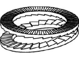 ART 88032 Keilsicherungsscheiben geklebt flZnnc 40,4 x 58,5 x 6,2 flZnnc S Produktbild