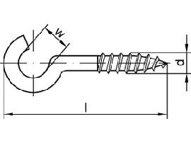 ART 88141 geb. Schr.haken Stahl Typ 11K 80 mm Kunststoff, weiß S Produktbild