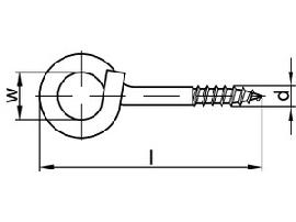 ART 88144 Starke Deckenhaken m. Holzgew. St. Typ 18 10 x 140 gal Zn gal Zn S Produktbild