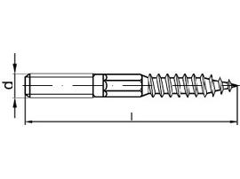 ART 88149 Stockschrauben A 2 Typ 23E M 8 x 150 A 2 S Produktbild