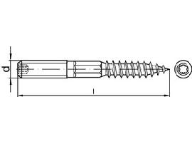 ART 88149 Stockschrauben Stahl Typ 23E M 8 x 180 galv. verzinkt gal Zn S Produktbild