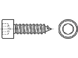 ART 88312 Zylinderblechschraube A 2 6,3 x 50 -C, Kopf DIN 912 A 2 S Produktbild