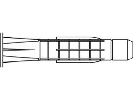 ART 88383 TOX - Dübel TRIKA 5 x 32 Kunststoff S Produktbild