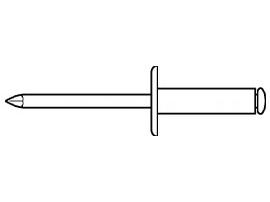ART 88409 Blindniete Alu/St. verz. FLAKO K 11 5 x 12 S Produktbild