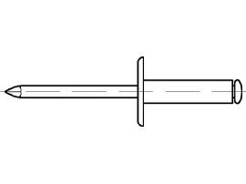 ART 88409 Blindniete Alu/St. verz. FLAKO K 12 4 x 20 S Produktbild
