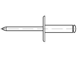 ART 88409 Blindniete Alu/St. verz. FLAKO K 14 5 x 14 S Produktbild