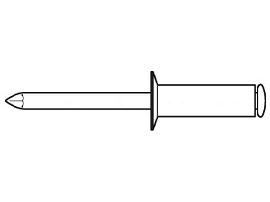 ART 88412 Blindniete Alu/St. verz. SEKO B 3 x 16 S Produktbild