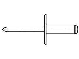 ART 88416 Blindniete Alu/A 2 FLAKO K 14 A 5 x 16 S Produktbild