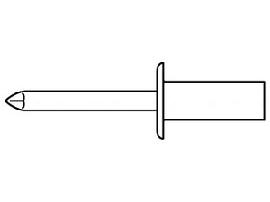 ART 88420 CAP - Blindniete Alu/A 2 4,8 x 11 S Produktbild