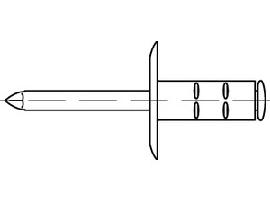 ART 88475 PolyGrip Mehrber.-Blindniete St./St. verz. K 12 4 x 17 S Produktbild